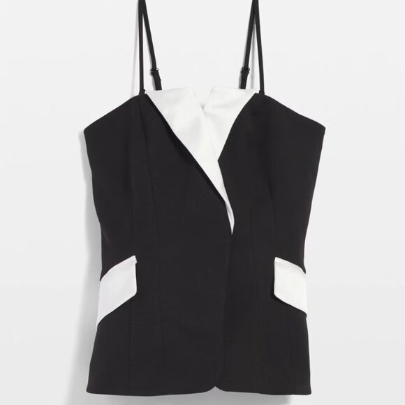nwt white house black market tuxedo bustier $120 - Picture 3 of 4